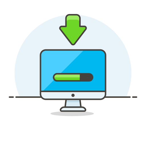 Monitorloadingprogress Free Png Icon Download (olive, greenish blue, white, black, lavender)