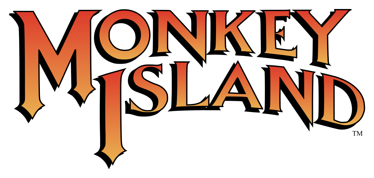 Monkey Island 2 Lechucks Revenge Logo Png Pic (black)