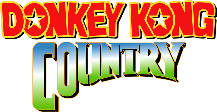 Donkey Kong Logo Png File (black, red)