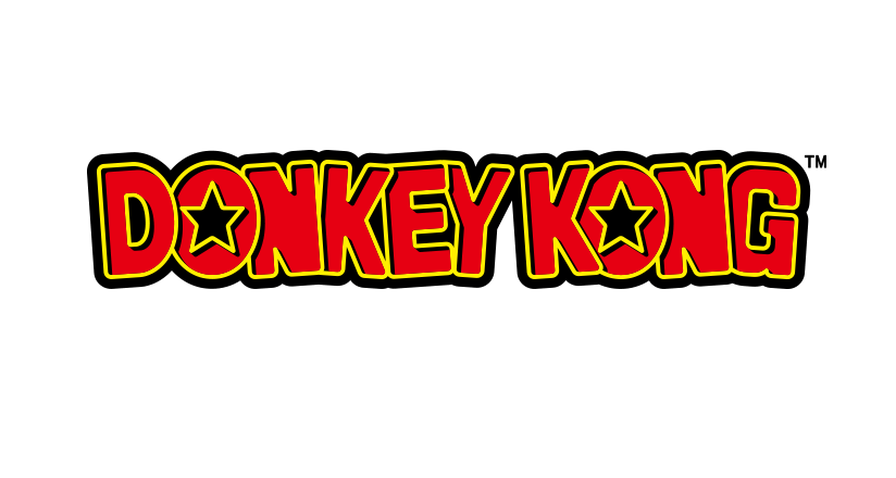 Donkey Kong Logo Png Hd (gray, red)