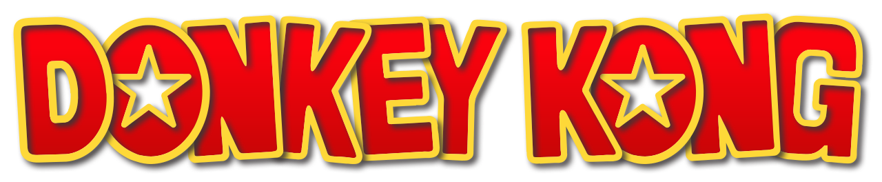 Donkey Kong Logo Png Photos (black, red)