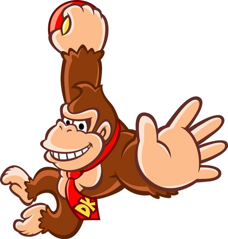 Donkey Kong Png Photo (salmon, pink, maroon, white)