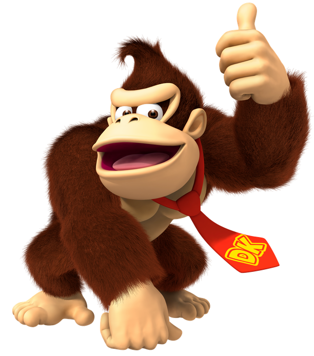 Donkey Kong Png Transparent (black, maroon)