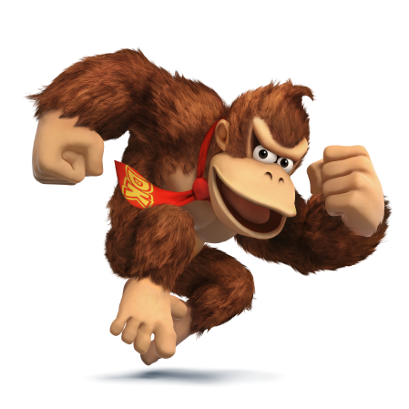 Donkey Kong Transparent Png (black)