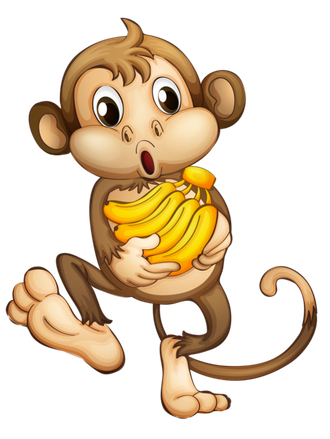 Monkey Png Clipart (black)