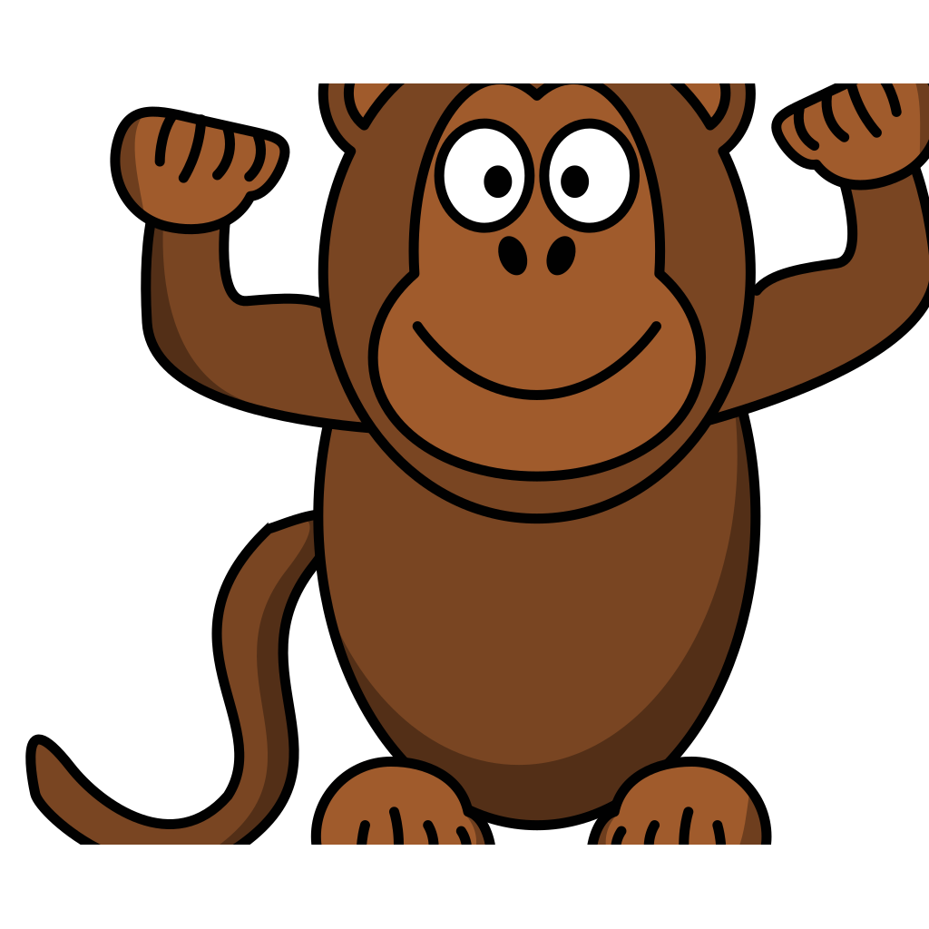 Monkey Png File (maroon, chocolate, olive, black, white)