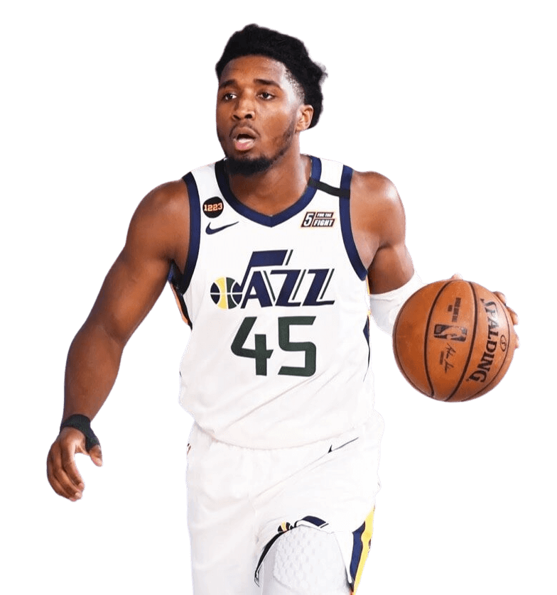 Donovan Mitchell Png Image (black, white)