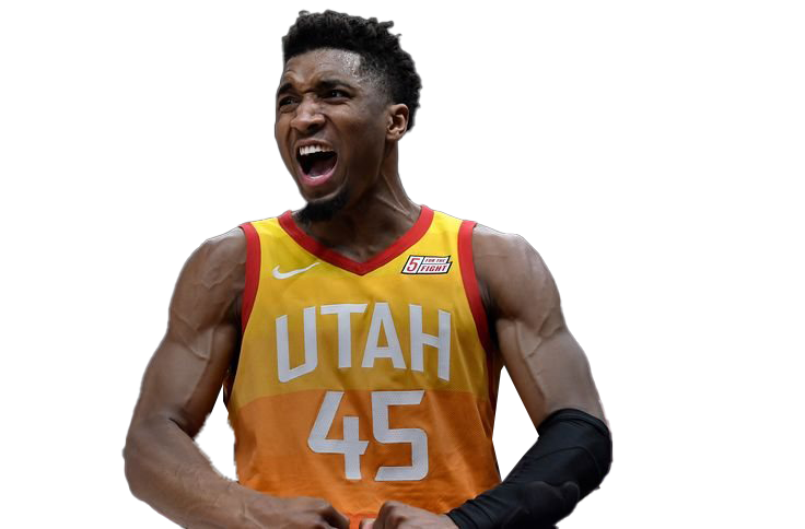 Donovan Mitchell Png Photo (black, chocolate, white)