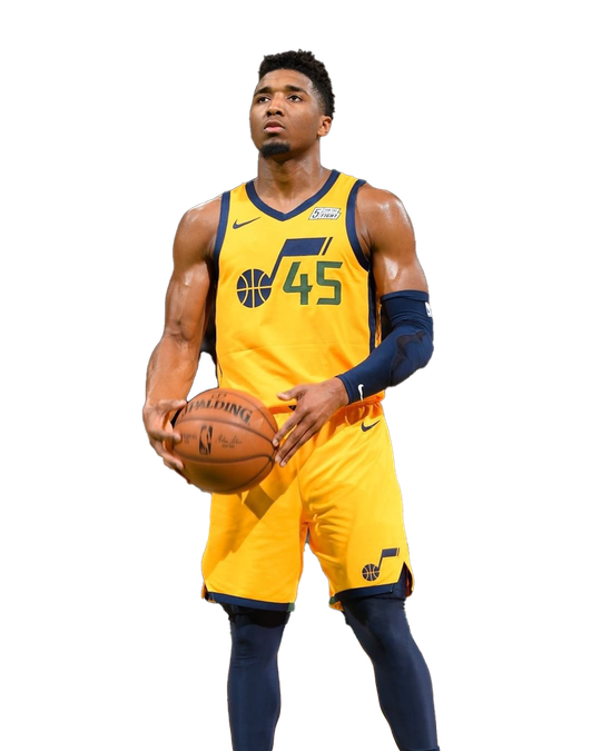 Donovan Mitchell Png Pic (black, gold)