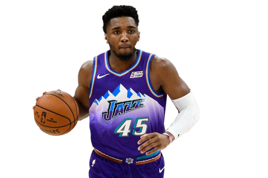 Donovan Mitchell Png Transparent (lavender, black, white, navy)