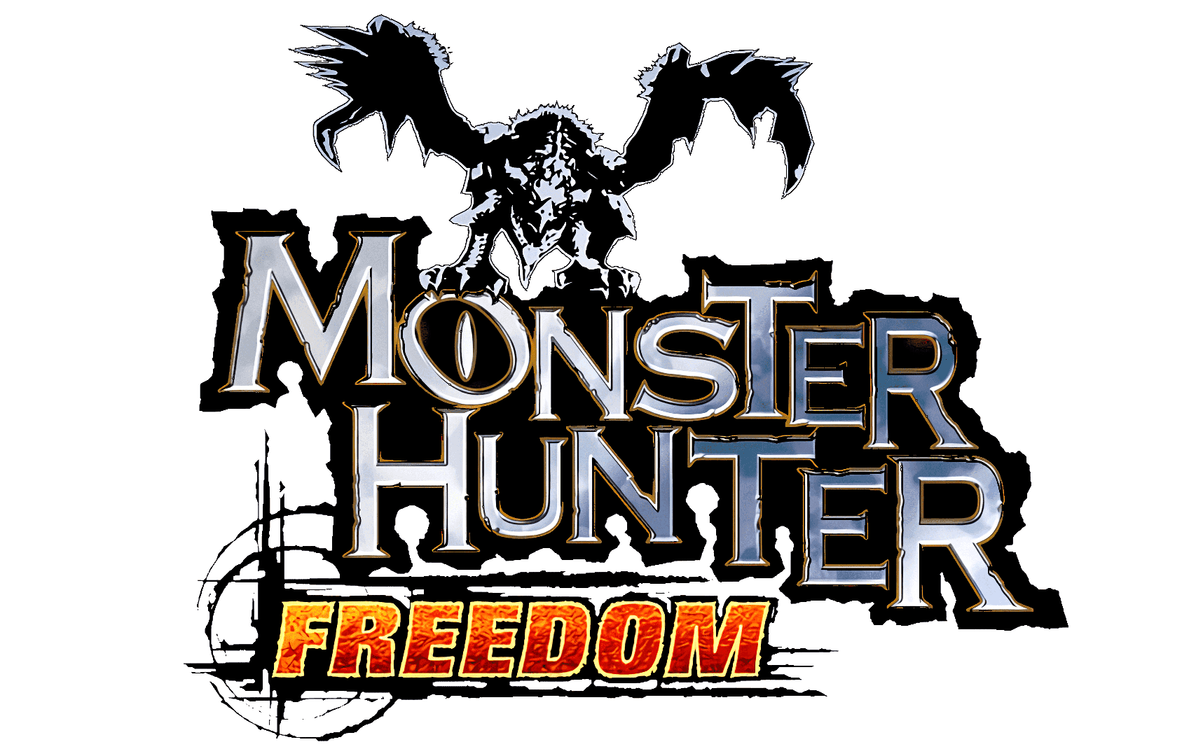 Monster Hunter World Logo Png Photo (gray, black)