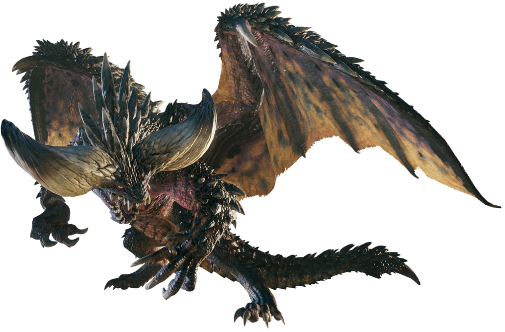 Monster Hunter World Png Free Image (black, white)