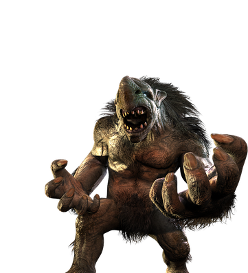 Monster Ogre Png Transparent Picture (black)