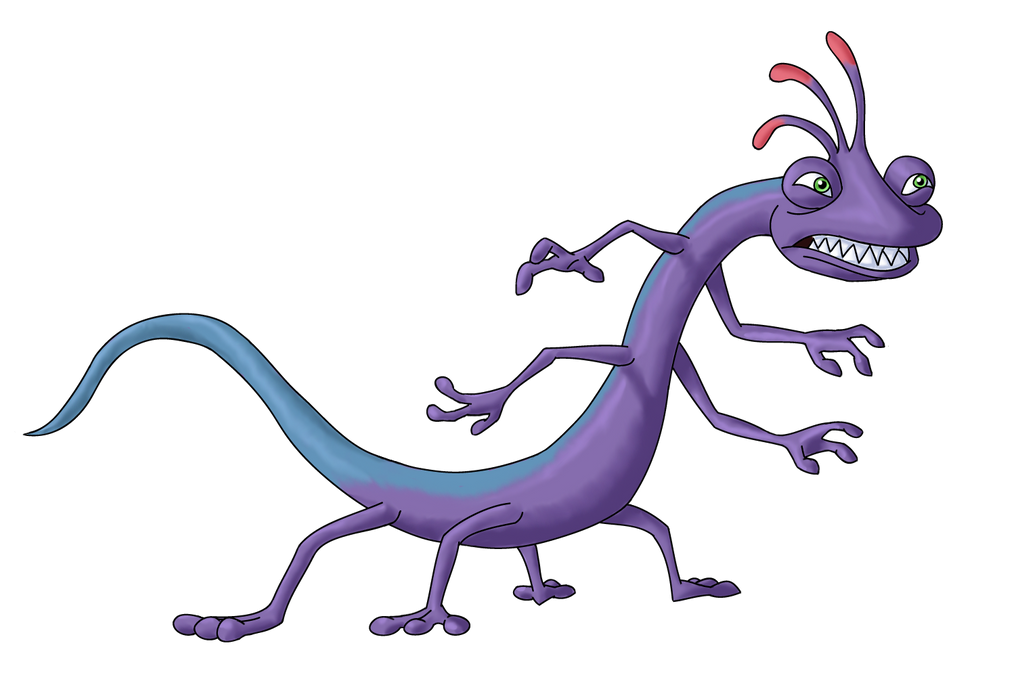 Monsters Inc Purple Lizard Png Image (black, gray, indigo)