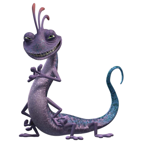 Monsters Inc Purple Lizard Transparent Png (black, indigo)