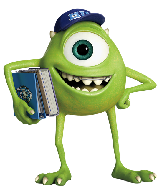 Monsters University Png Picture (white, black, teal)