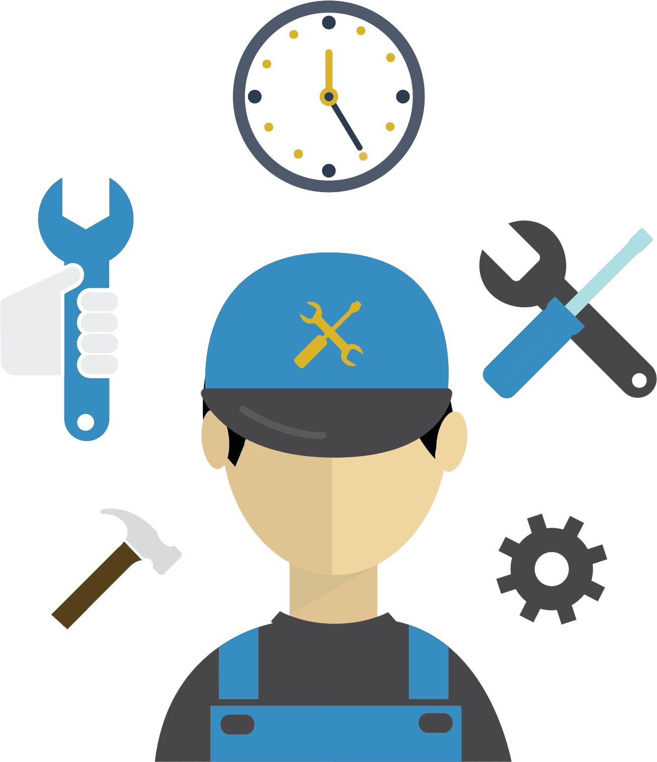 Construction Maintenance Png Clipart (teal, indigo, gray, white, silver)