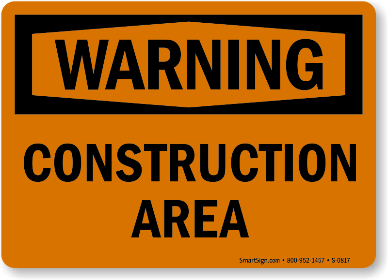 Construction Sign Png Clipart (chocolate, black)