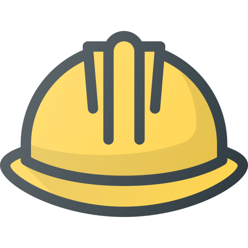 Construction Industry Helmet Protection Free Nobackground Png Icon Download (gold, salmon, black)