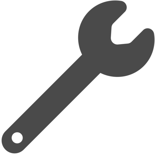 Construction Tools Wrench Free Png Icon (black, indigo, gray)