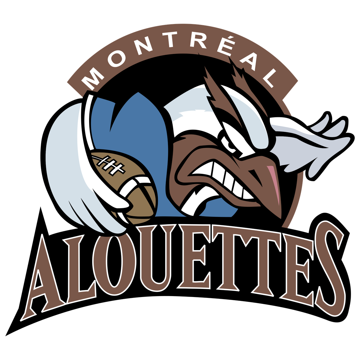 Montreal Alouettes Png File (gray, silver, lavender, black, white)