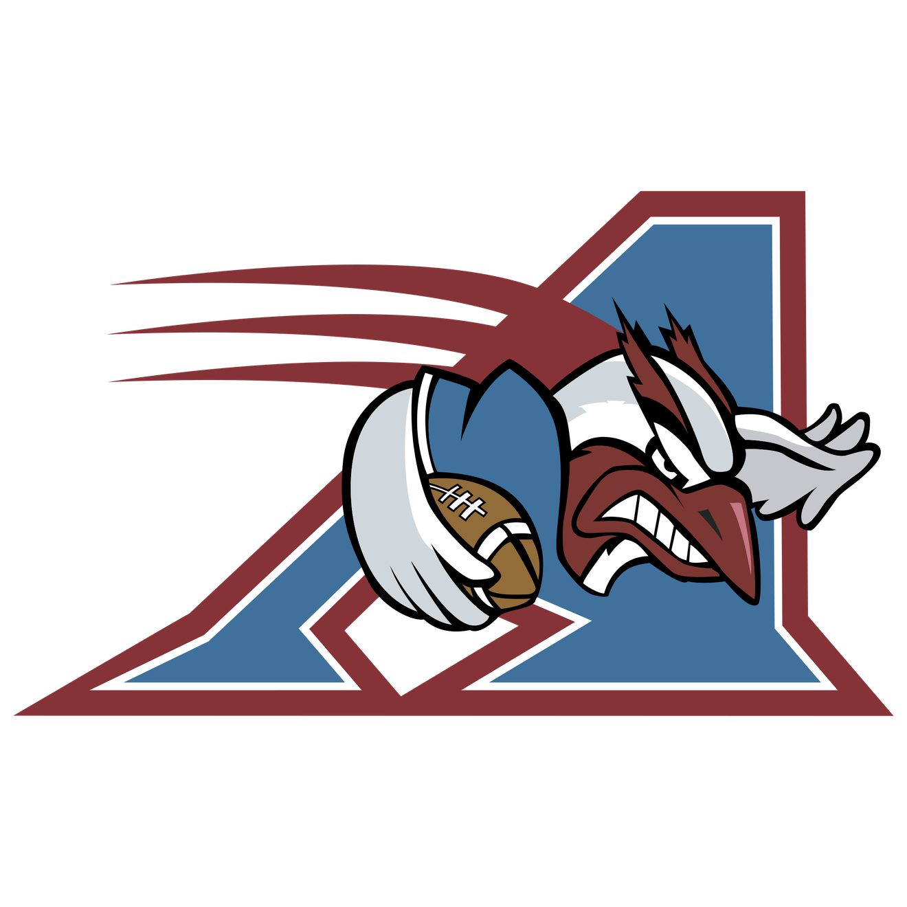 Montreal Alouettes Png Photo (maroon, gray, silver, black, teal)