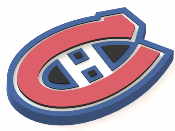 Montreal Canadiens Png File (gray, black, teal, salmon, white)