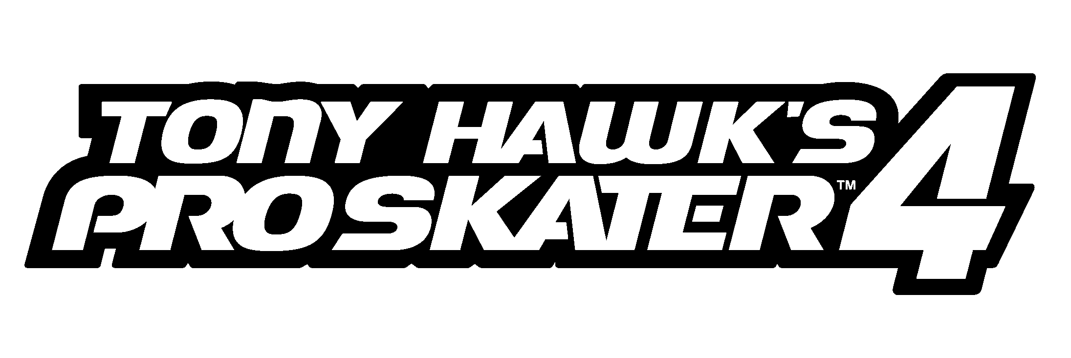 Tony Hawks Pro Skater 4 Logo Png (lavender, indigo, black, white, silver)