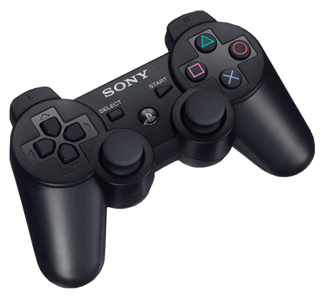 Sony Playstation Png Isolated File (black, indigo)