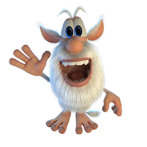 Booba Cartoon Png Isolated Hd (white)