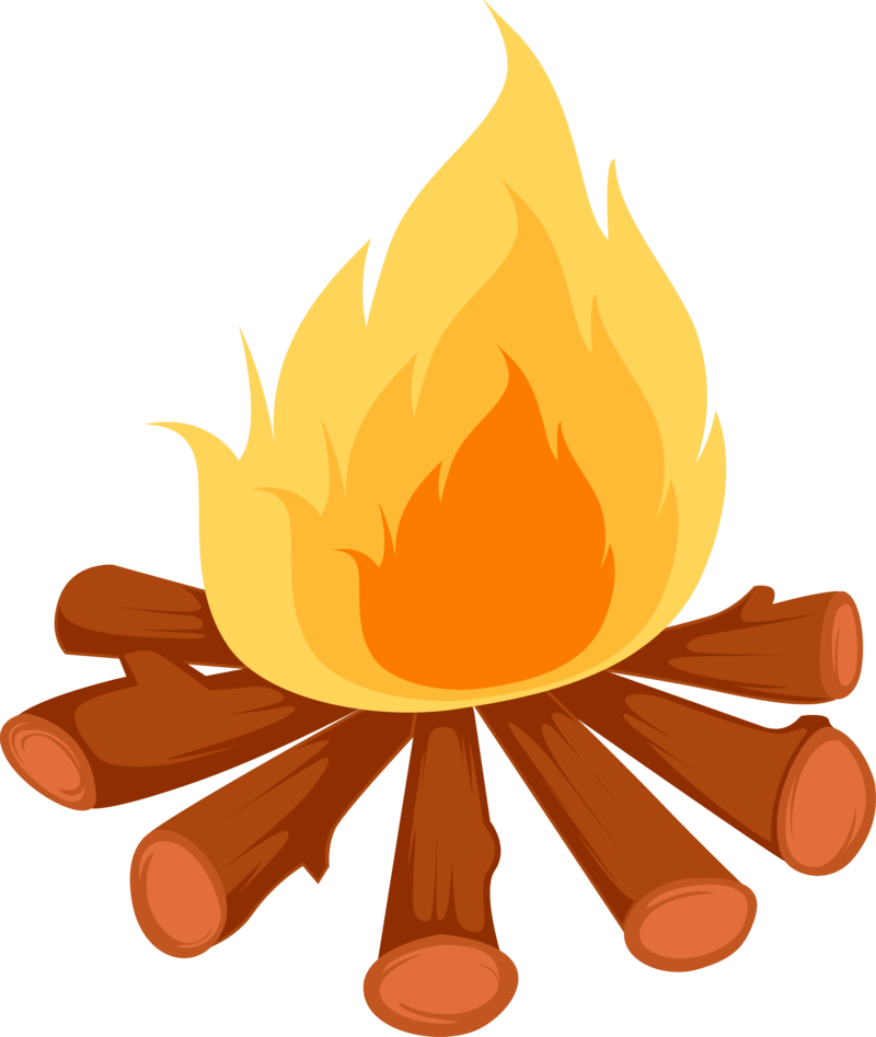 Wood Campfire Vector Png File (chocolate, orange, black, maroon, salmon)