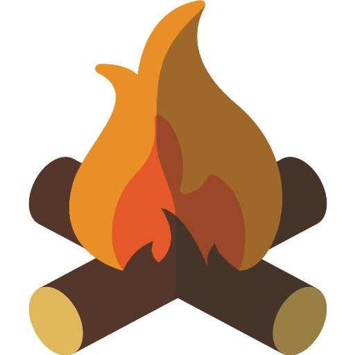 Wood Campfire Vector Transparent Background (chocolate, gray, black, maroon, salmon)