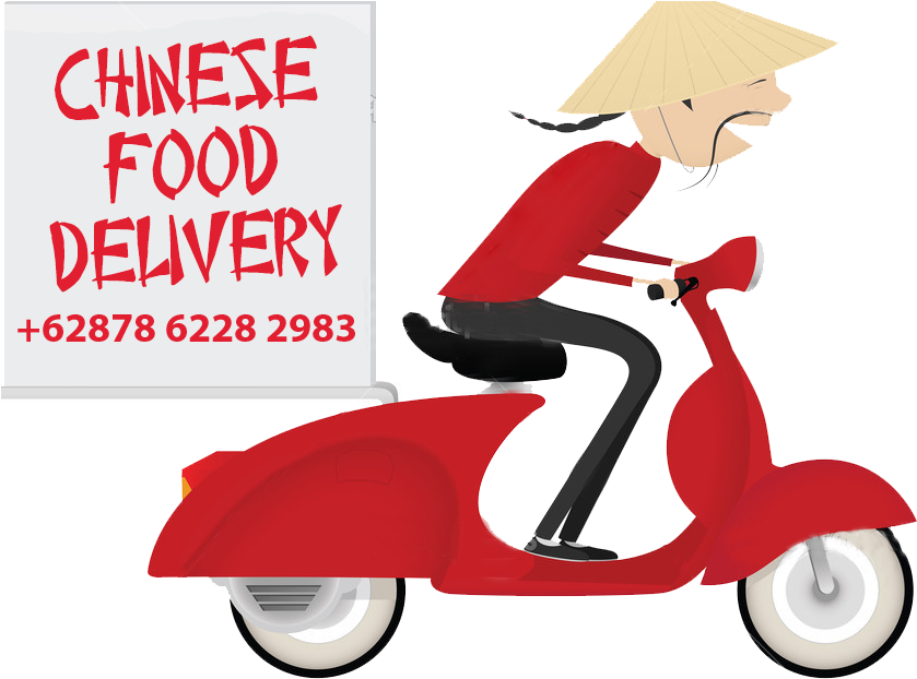 Food Delivery Scooter Png (chocolate, red, gray, lavender, black)