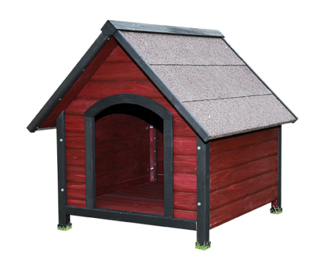 Wood Dog House Png Image (silver, black)