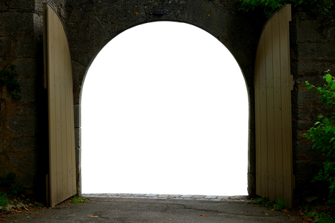 Wood Gate Png Image (black)