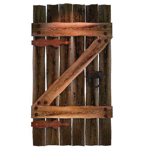 Wood Gate Png Pic (maroon, black)