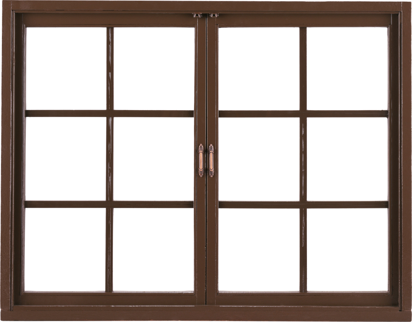 Wood Window Png Cutout (black, maroon)