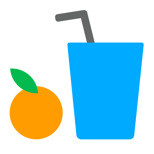 Food And Drink Free Png Icon (teal, black, greenish blue, orange, gray)