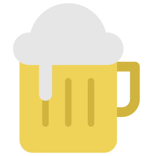 Food Color Beer 95 Free Png Icon Download (lavender, salmon, black, gold, orange)