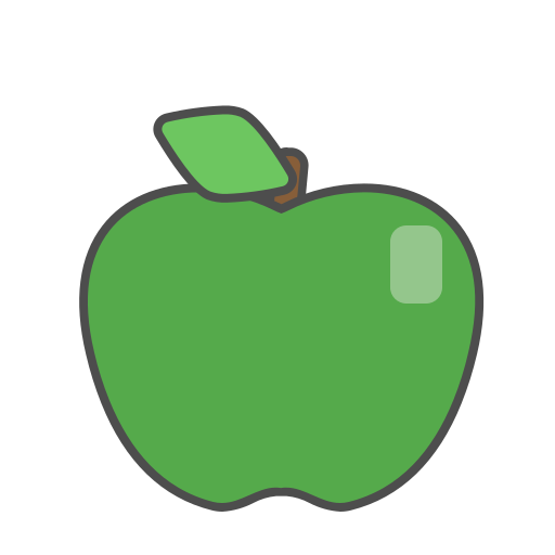 Food Fruit Apple Green Icon Free Transparent Png Icon Download (gray, silver, black)