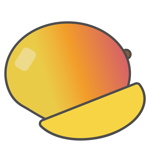 Food Fruit Mango Icon Free Png Icon Download (gold, black, orange, pink)