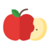 Food Fruit Vegetable Vegetarian Organic Apple Icon Free Transparent Png Icon Download (beige, black, gray, pink, chocolate)