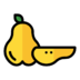 Food Fruit Vegetable Vegetarian Organic Pear Icon Free Png Icon Download (gold, black, orange)