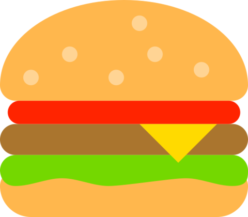 Food Hamburger Free Png Icon Download (olive, salmon, red, black, chocolate)