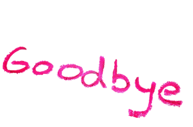 Goodbye Background Png (black)