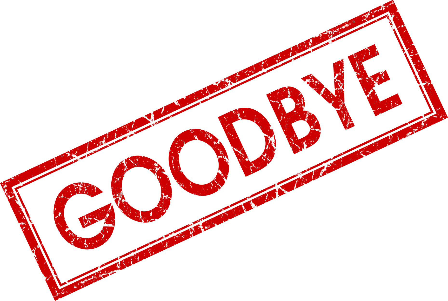 Goodbye Png File (black, white)