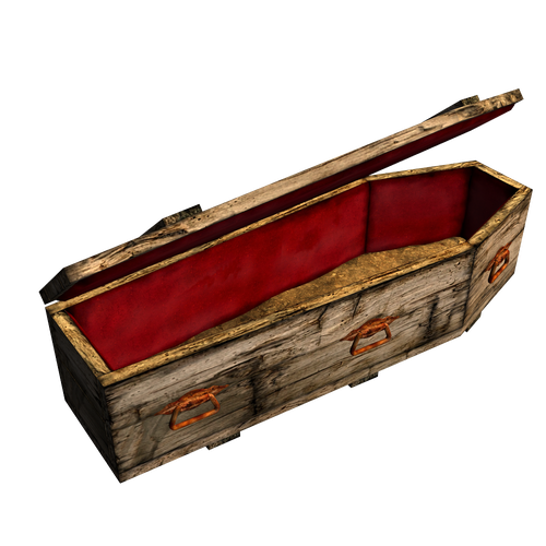 Wooden Coffin Png Picture (black, maroon)