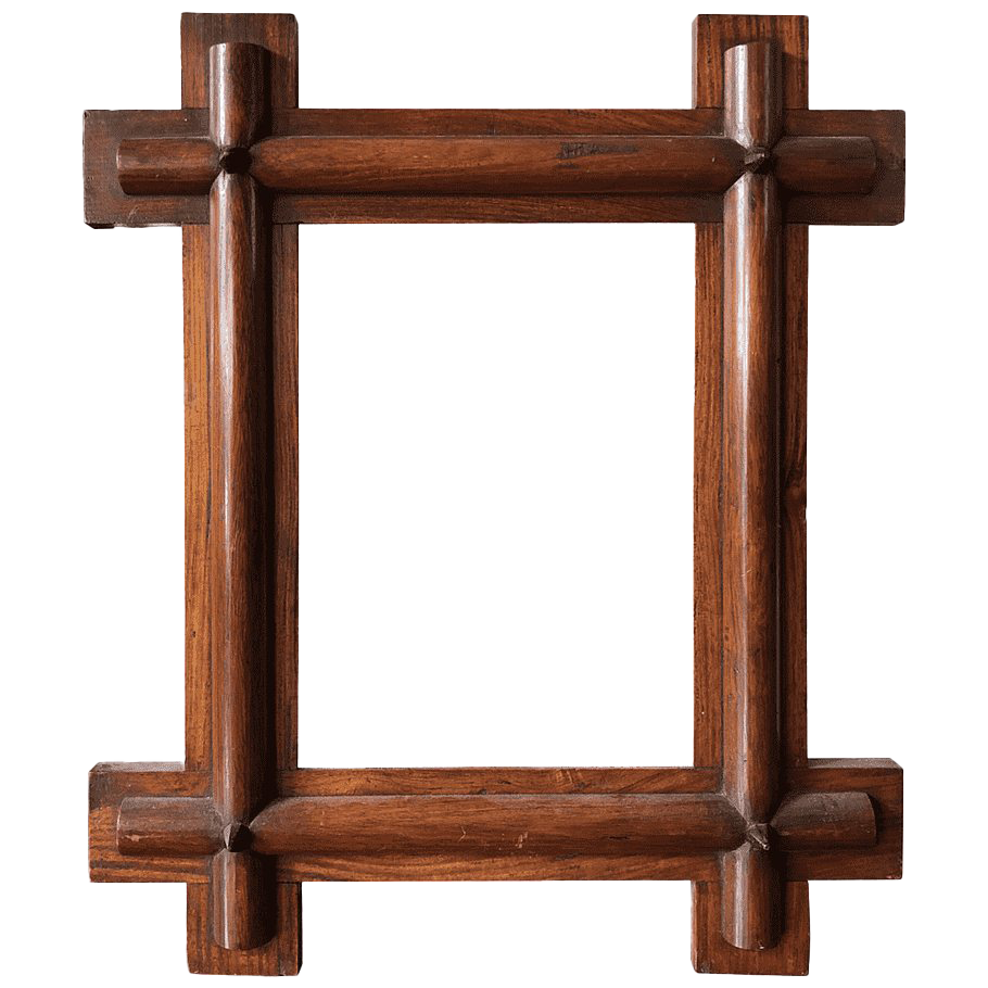 Wooden Frame Png Download Image (black, white)