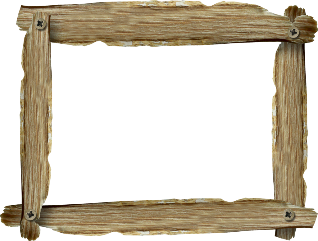 Wooden Frame Png File (black, gray)