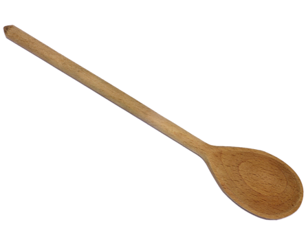 Wooden Spoon Transparent Background (silver, white)